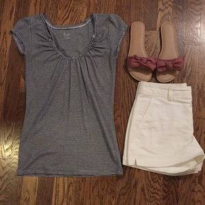 Navy and white stripe T-shirt